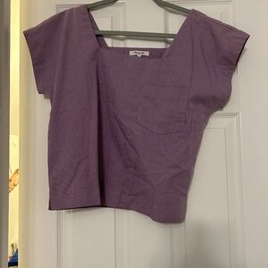 Madewell Boxy Crop Shirt